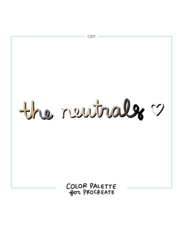 The Neutrals Color Palette , 1 of 1