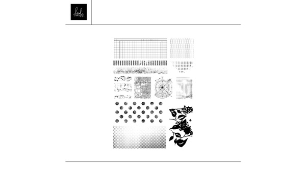 Digital Backgrounds and Patterns 6×8 Stamp Set , 1 of 1