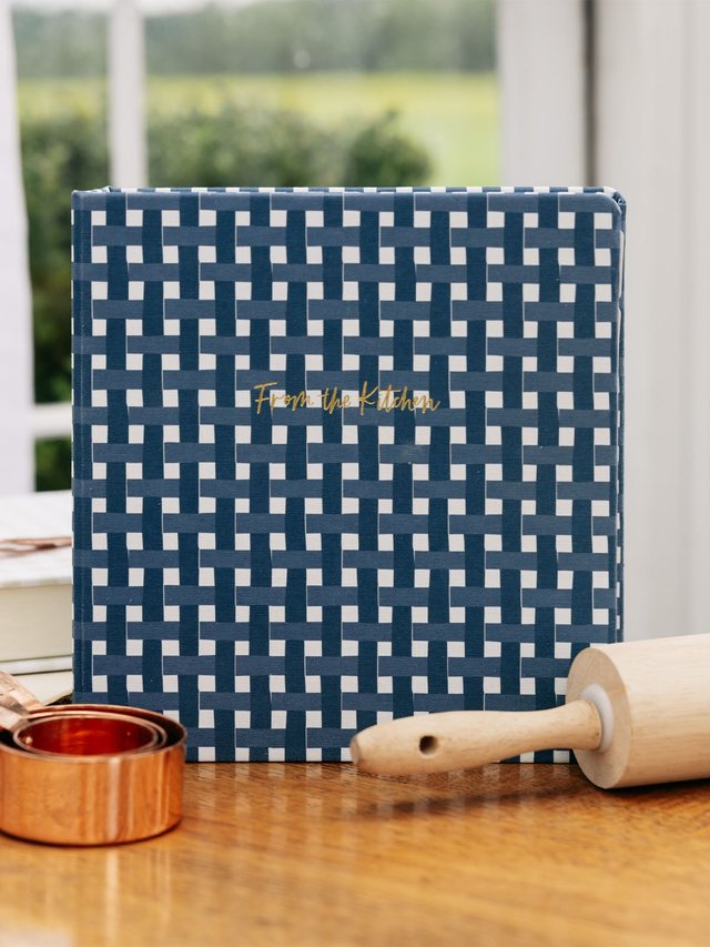 Navy Gingham Petite Recipe Binder, 1 of 11