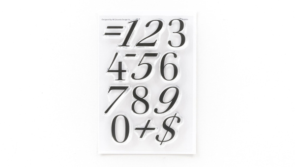 Numbers Are Awesome #12 4×6 Stamp Set, 1 of 2
