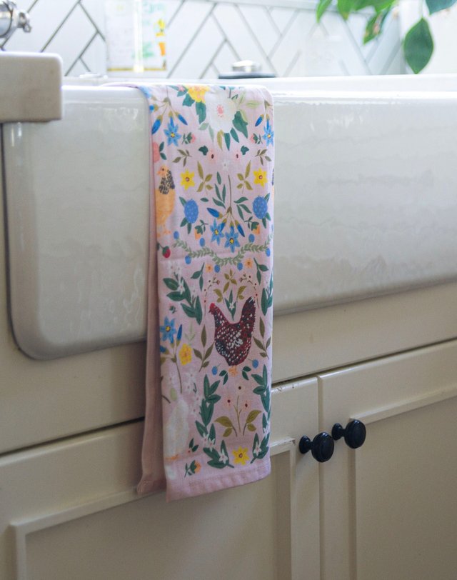 Chickens & Flowers Tea Towel, 2 of 7
