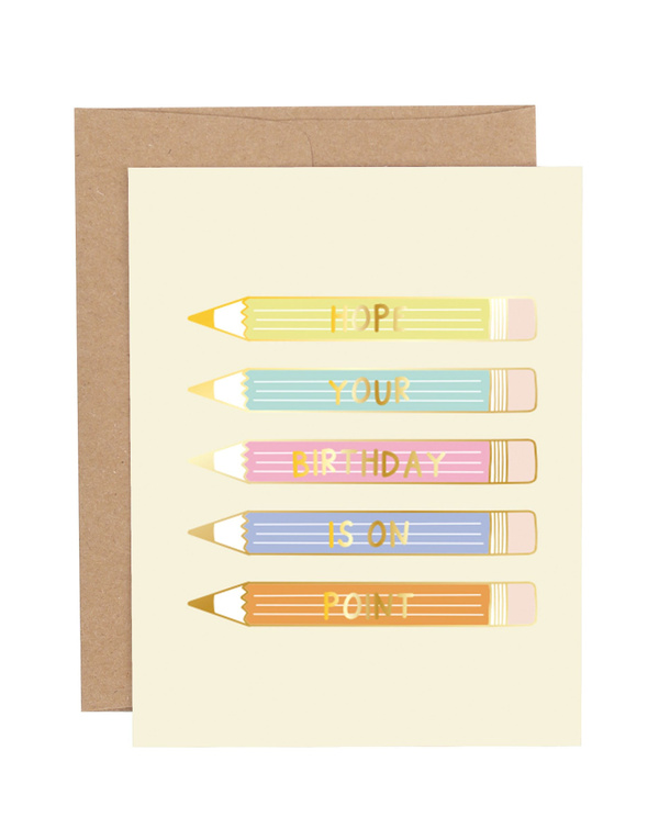 On Point Birthday Greeting Card, 1 of 1