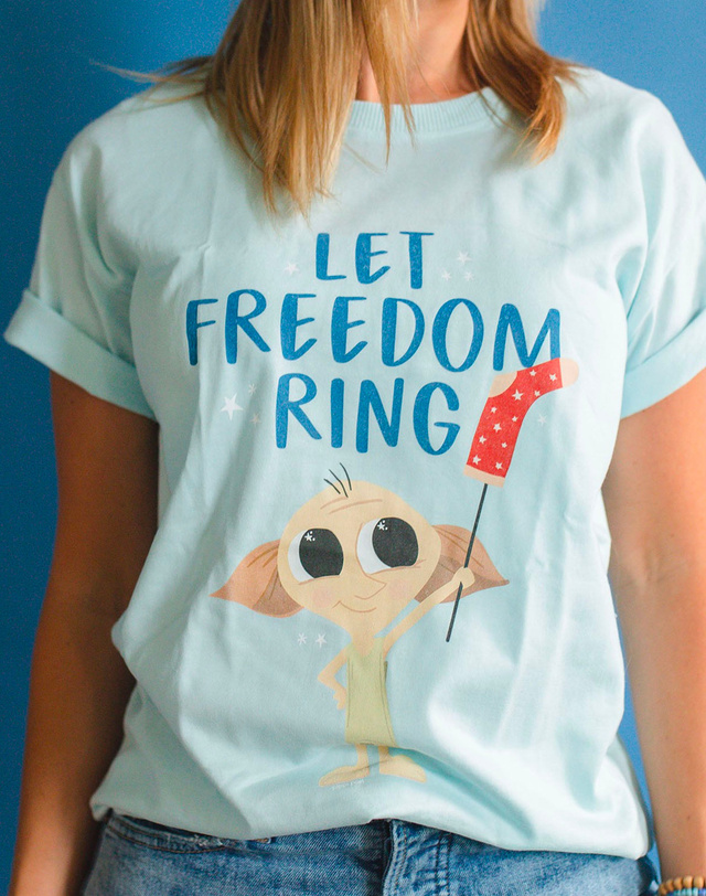 Let Freedom Ring - Pippi Tee - Sea Salt, 1 of 3