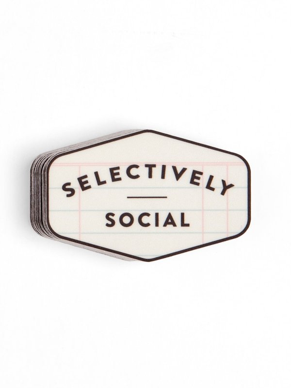 Selectively Social Decal Sticker, 1 of 1