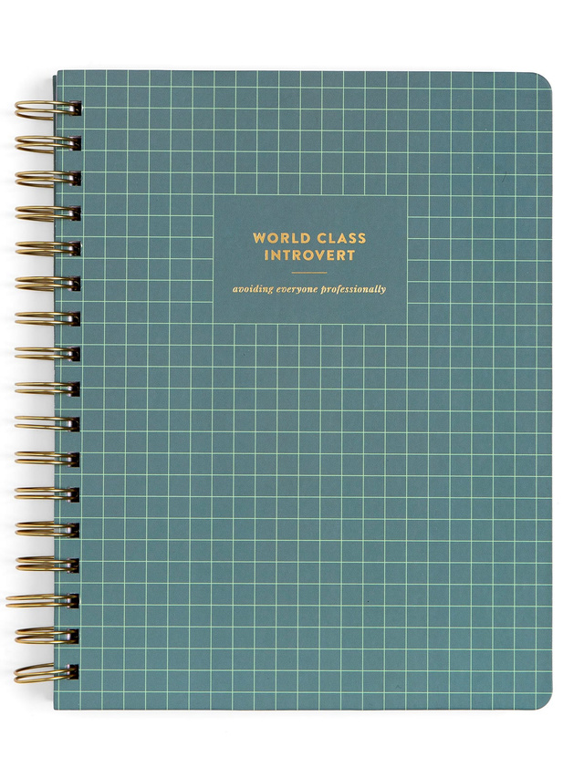 World Class Introvert 7×9 Spiral Notebook, 1 of 3