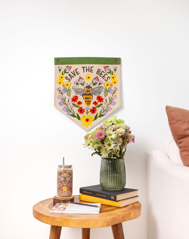 Save the Bees Glass Can, 5 of 6
