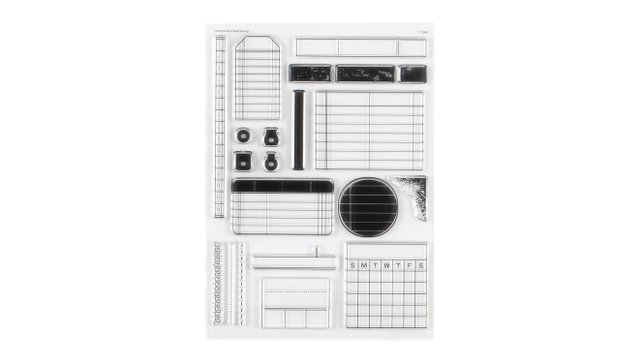Stamp Set : 6×8 Charts and Grids, 1 of 6