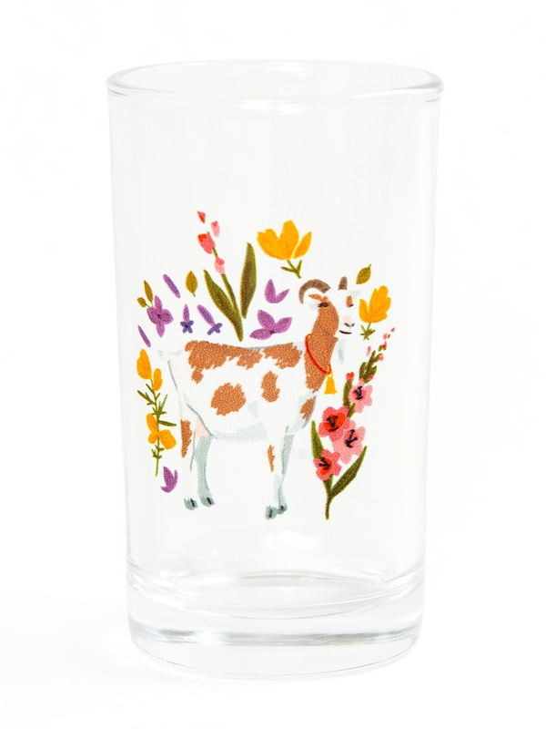 Spotted Goat Folk Floral Mini Juice Glass, 1 of 7