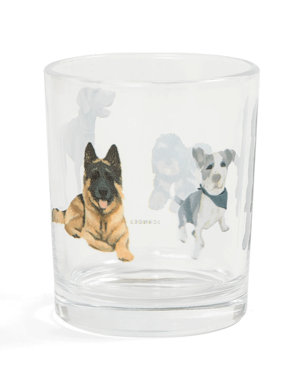 German Shepherd & Dog Friends Short Juice Glass, 2 of 2