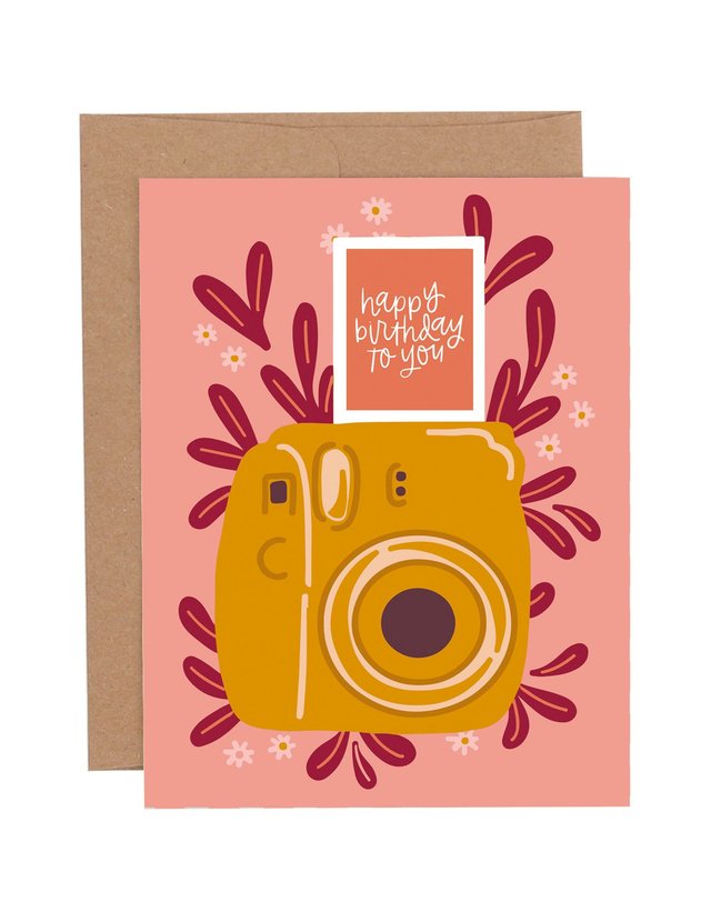 Happy Birthday Camera Greeting Card, 1 of 1