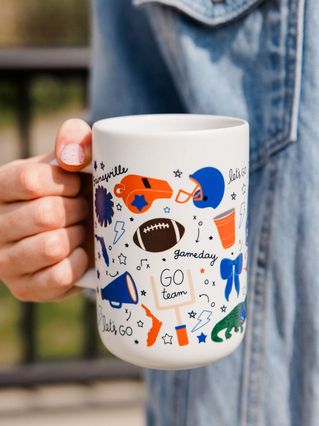 Gainesville Football Game Day Tall Ceramic Mug, 1 of 3