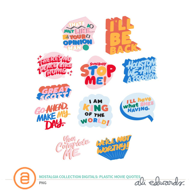 Nostalgia Collection Digital Plastic Movie Quotes, 1 of 1