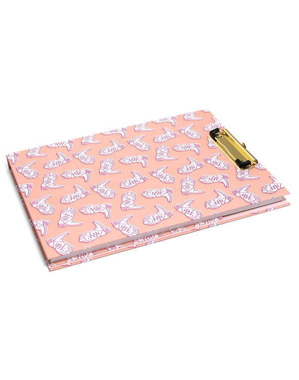 Western Cowgirl Boots Clipfolio with Lined Notepad, 5 of 7