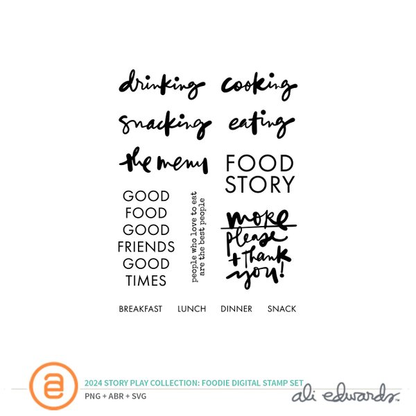 Story Play Foodie Digital Stamp Set, 1 of 1