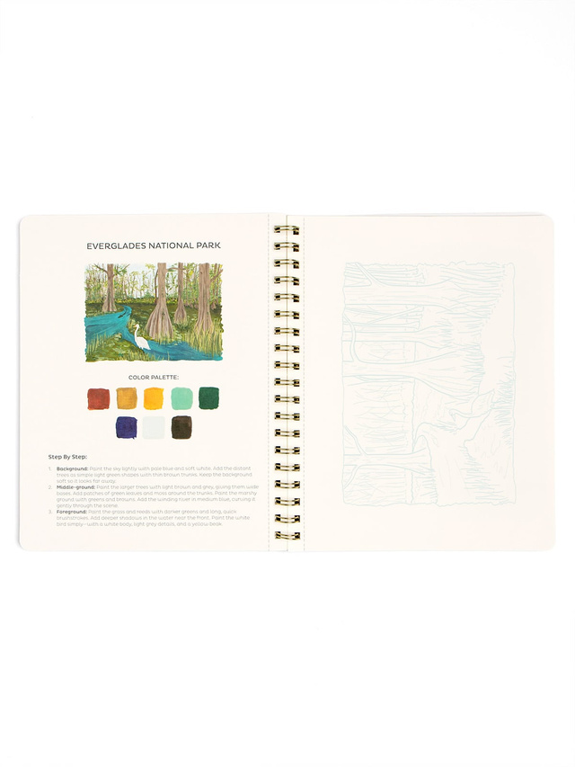 National Parks Learn-To-Paint Gouache Paint Book, 4 of 7