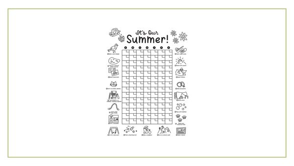 It's Our Summer Undated Printable Calendar Poster, 2 of 2