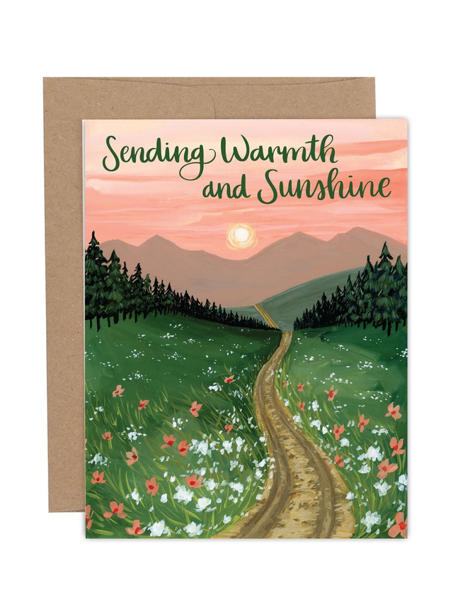 Sending Warmth and Sunshine Greeting Card, 1 of 1