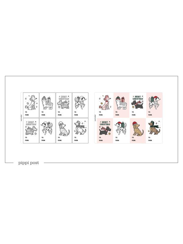 Digital Dog Gift Tags, 2 of 2
