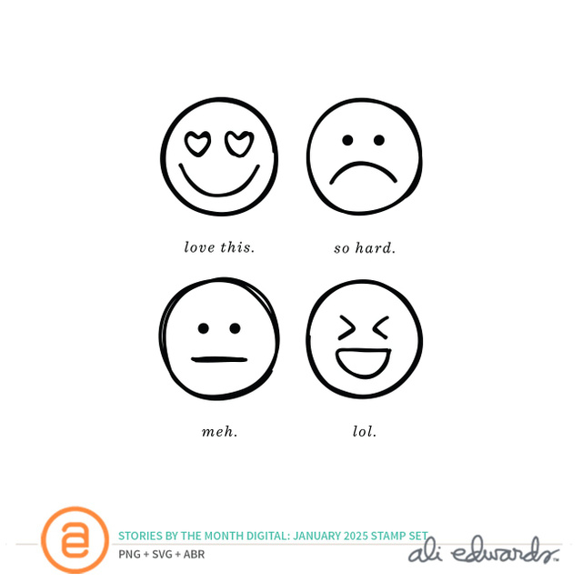 January 2025 3×4 Digital Stamp Set, 1 of 1