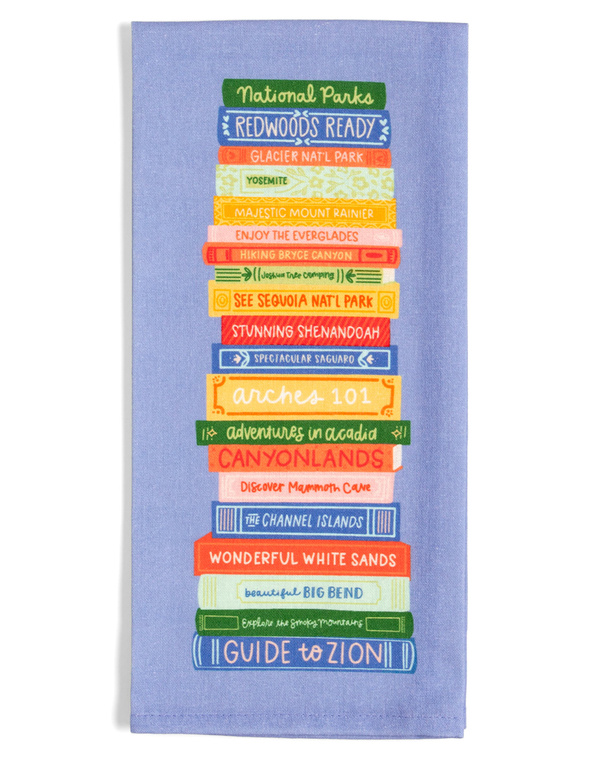 National Parks Book Stack Tea Towel, 6 of 6