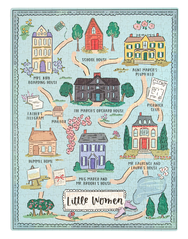 Little Women Map - 500 Piece Jigsaw Puzzle, 8 of 8