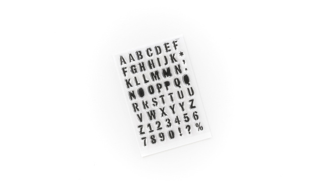 Stencil Alphabet 4×6 Stamp Set, 2 of 3