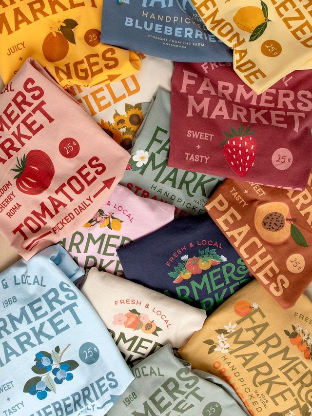 Lemon Grove Farmers Market Tee - Blossom, 5 of 5