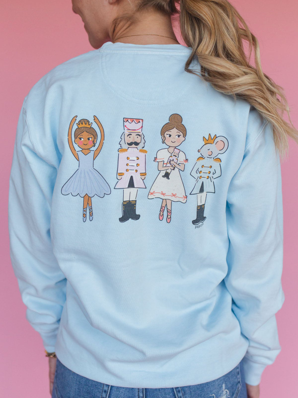 The Nutcracker Season Christmas Sweatshirt - Chambray, 1 of 6