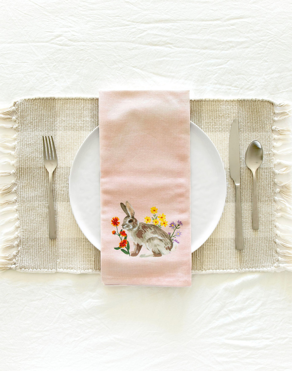 Wildflower Bunny Kitchen Towel, 3 of 5