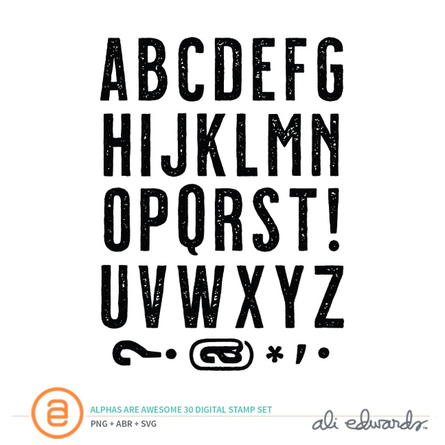 Alphas Are Awesome #30 Digital Stamp Set, 1 of 1