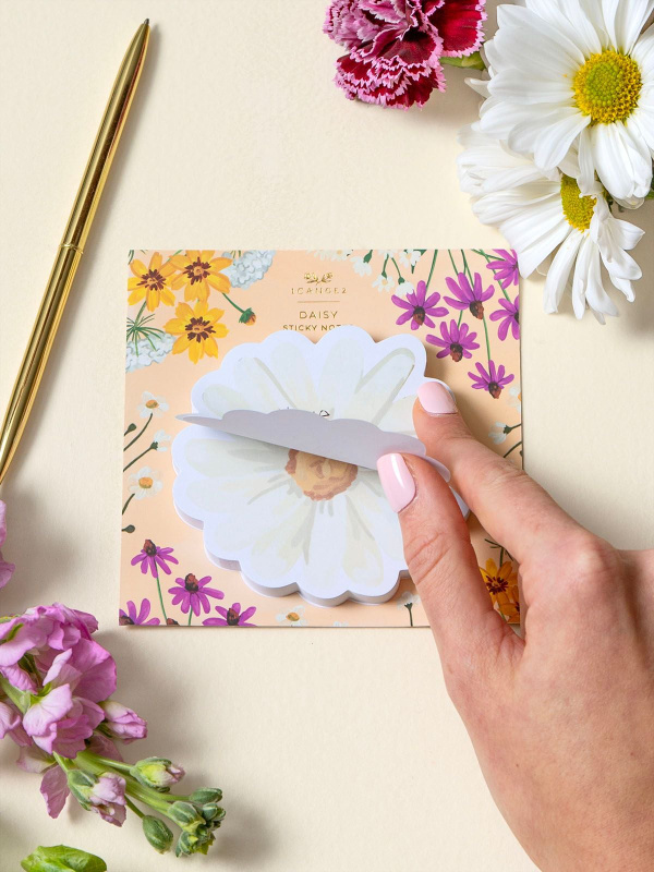 Vintage Blooms Daisy Sticky Notes, 3 of 3