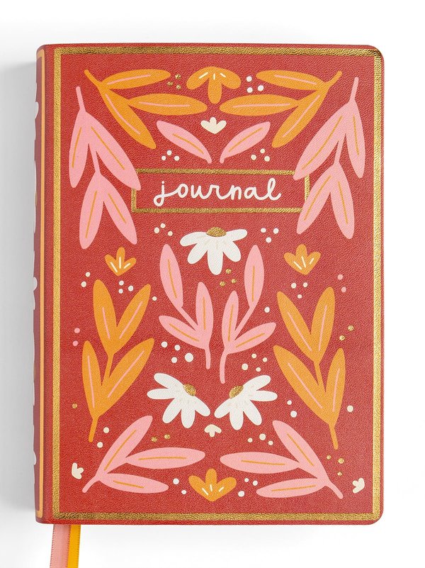 Rust Floral 5×7 Lined Softcover Book Journal, 1 of 2