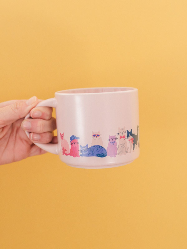 Cool Cats Large Ceramic Mug, 3 of 7
