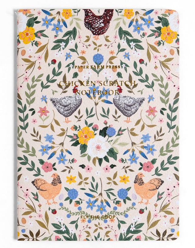 Chickens & Flowers Stitched Notebook, 5 of 5