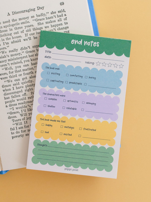 End Notes Book Reflection & Review 4×6 Notepad, 2 of 4