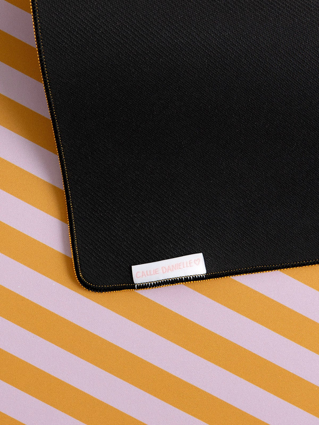Orange Stripes Large Desk Mat, 2 of 4