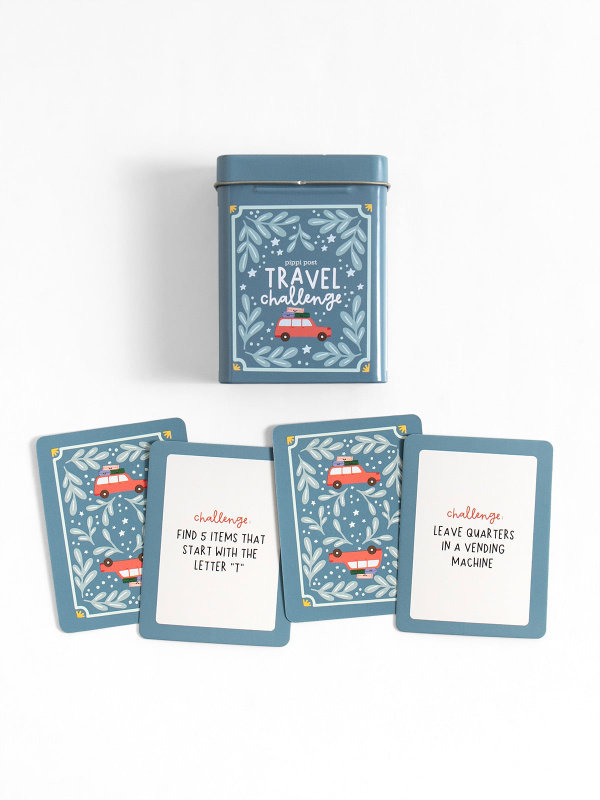 Travel Challenge Game - Deck of Cards + Storage Tin, 6 of 8