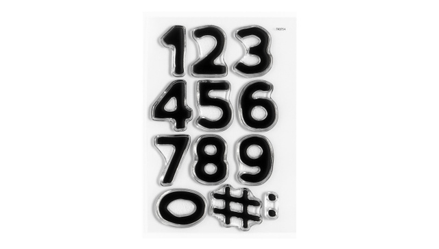 Numbers Are Awesome #2 4×6 Stamp Set, 1 of 2