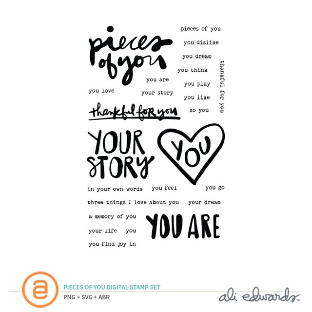 Pieces of You Digital Stamp Set, 1 of 1