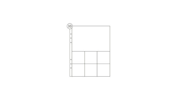 6×8 Page Protector Pack - 4×6 Pocket + 2×2 Pockets, 1 of 1