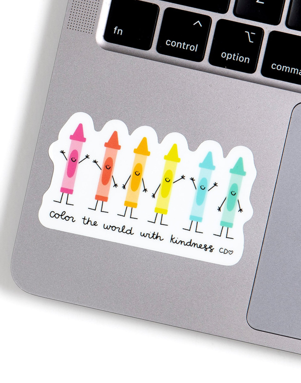 Color the World with Kindness Decal Sticker, 3 of 3