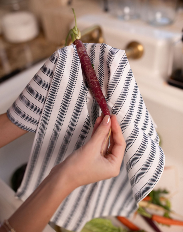 Farm Stripe Tea Towel, 2 of 6