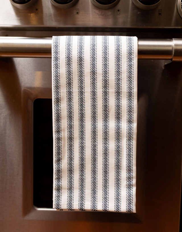 Farm Stripe Tea Towel, 1 of 6