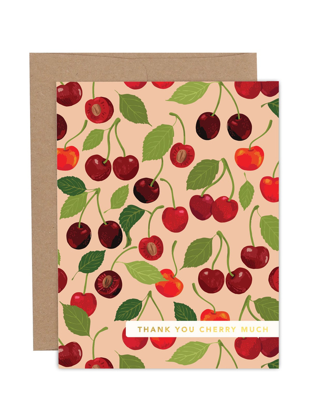 Thank You Cherry Much Greeting Card, 1 of 1