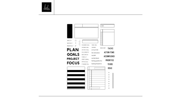 Digital Plans and Goals 6×8 Stamp Set , 1 of 1