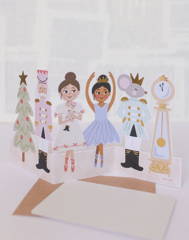 The Nutcracker Accordion Holiday Greeting Card, 3 of 4