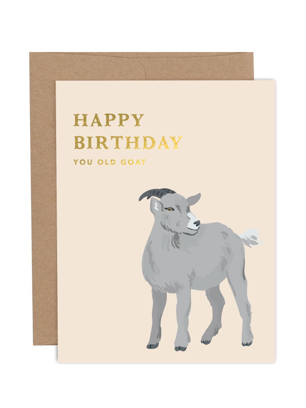 Happy Birthday You Old Goat Greeting Card, 1 of 1