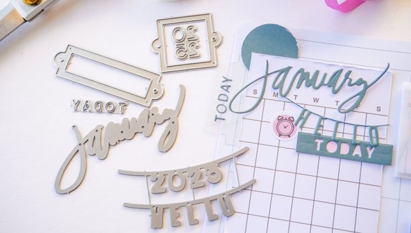 Metal Die Set - January, 3 of 3