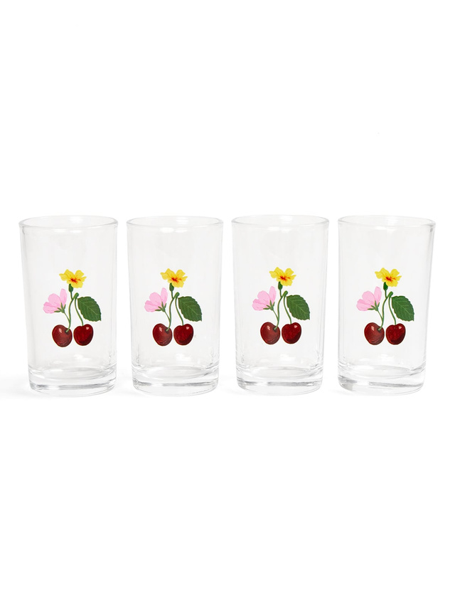 Cherry Grove Floral Mini Juice Glass Set, 4 of 6