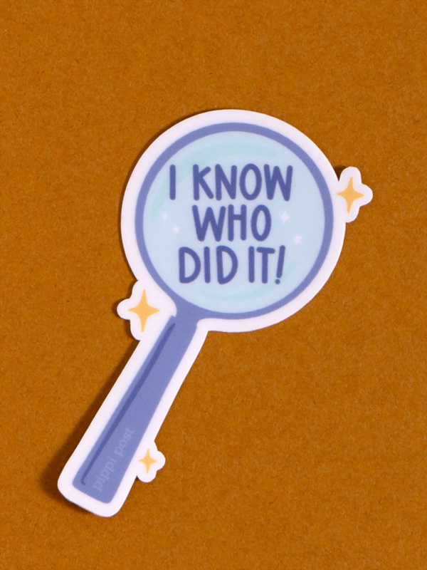 I Know Who Did It Mystery Reader Decal Sticker, 2 of 3